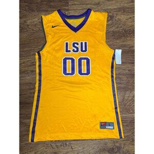 Nike LSU Tigers NCAA Men’s Basketball Jersey #00 Size Large Yellow Stitched NWT